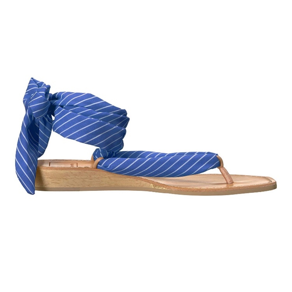 Dolce Vita Striped Henley Ankle Wrap Sandals - Picture 5 of 6